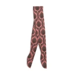La DoubleJ Printed Tights in Oltrarno Pink at Luxury Shoes 