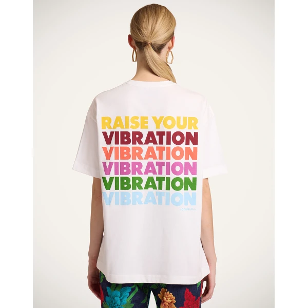 La DoubleJ Raise Your Vibration T-Shirt in Print, view 3