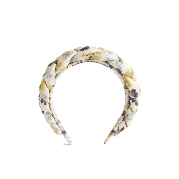 La DoubleJ Rapunzel Headband in Cupid White at Luxury Shoes 