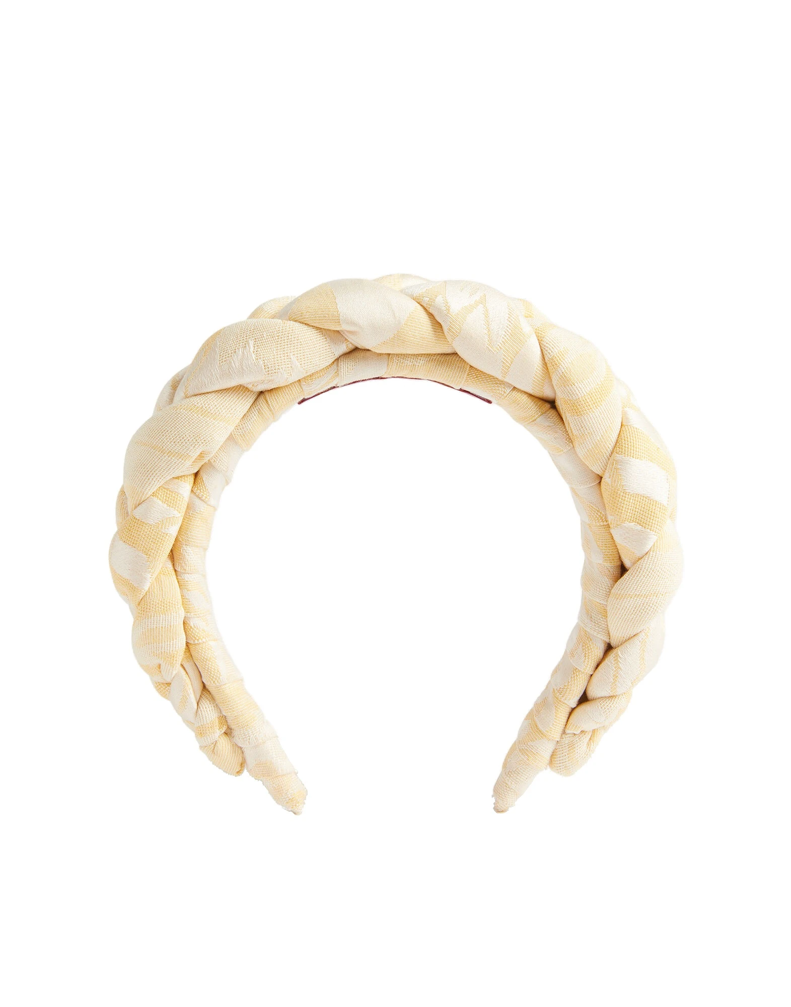 La DoubleJ Rapunzel Headband in Iris Yellow at Luxury Shoes La DoubleJ Rapunzel Headband in Iris Yellow at Luxury Shoes