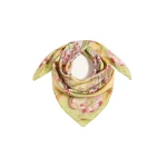 La DoubleJ Reversible Foulard 90 in Florette Fuchsia at Luxury Shoes 