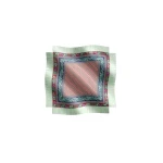 La DoubleJ Reversible Fringe Foulard 90 in Regalia Red at Luxury Shoes 