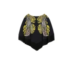 La DoubleJ Reversible Mini Poncho Top in Lemuria Black at Luxury Shoes 