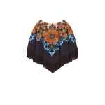 La DoubleJ Reversible Mini Poncho in Bounty Red at Luxury Shoes 