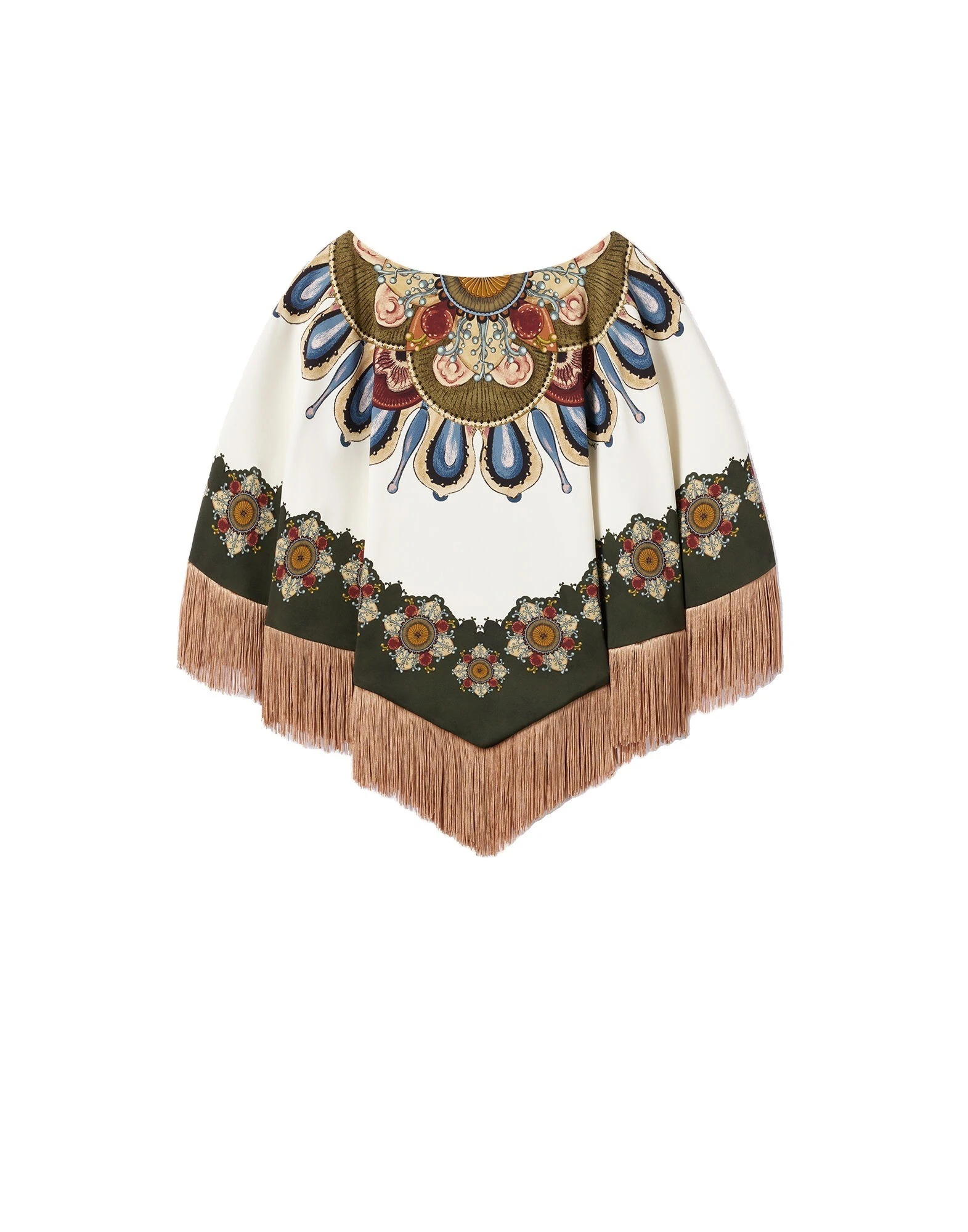 La DoubleJ Reversible Mini Poncho in Nucleus Off White at Luxury Shoes La DoubleJ Reversible Mini Poncho in Nucleus Off White at Luxury Shoes