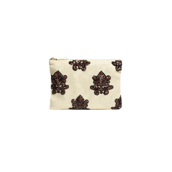 La DoubleJ Ruffle Pochette in Herald Pink at Luxury Shoes 