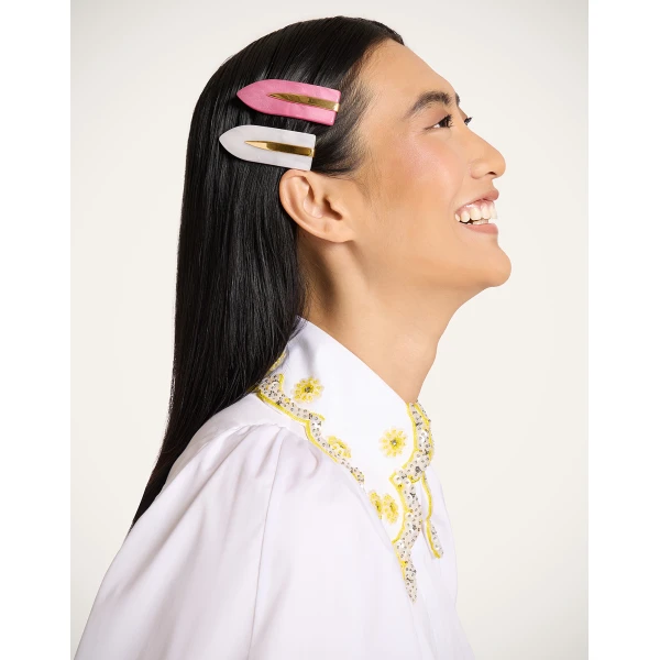 La DoubleJ Salon Clip in White, view 4