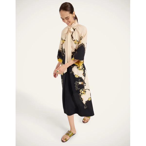 La DoubleJ Santa Monica Skirt in Buttercup Black at Luxury Shoes 