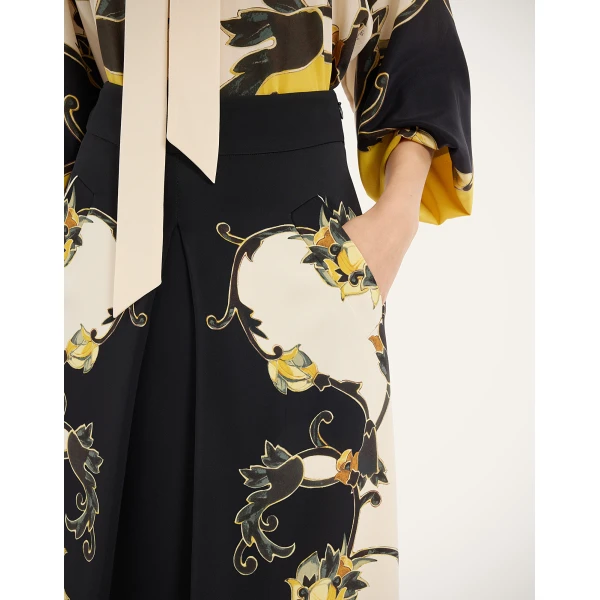 La DoubleJ Santa Monica Skirt in Buttercup Black at Luxury Shoes 