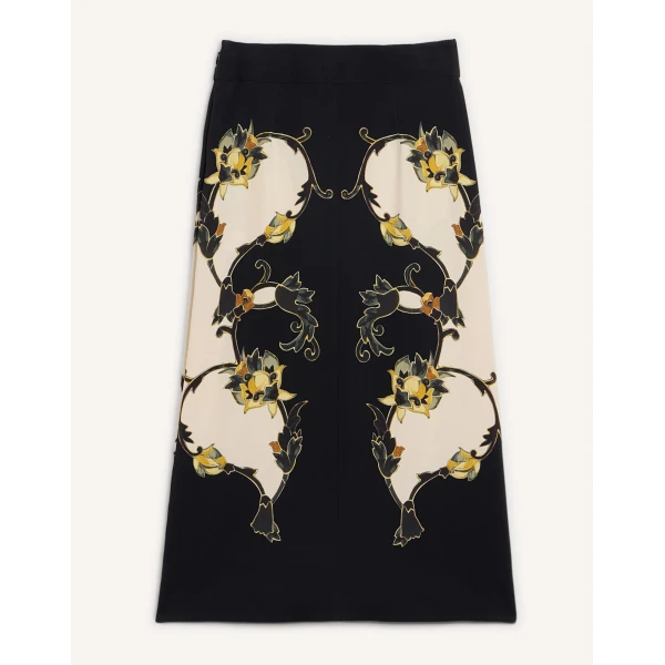 La DoubleJ Santa Monica Skirt in Buttercup Black at Luxury Shoes 