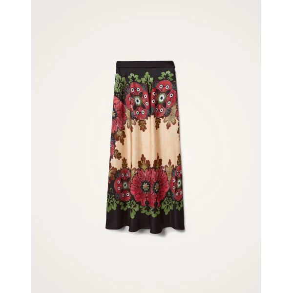 La DoubleJ Sarong Skirt in Bounty Red, view 6