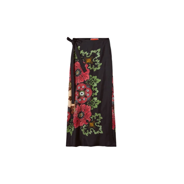 La DoubleJ Sarong Skirt in Bounty Red
