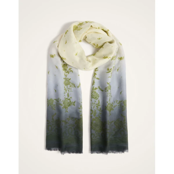 La DoubleJ Scarf (70X180) in Oasis Green at Luxury Shoes 