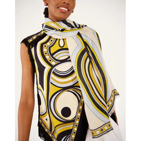 La DoubleJ Scarf (70X180) in Sanctuary Ivory at Luxury Shoes 