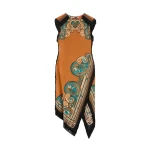 La DoubleJ Scarf Dress in Kells Tobacco at Luxury Shoes 