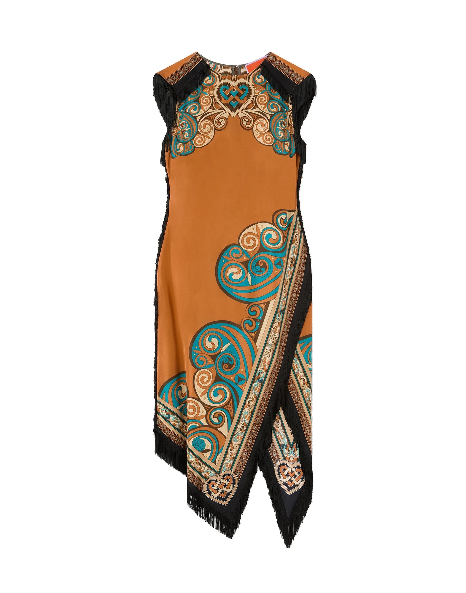 La DoubleJ Scarf Dress in Kells Tobacco at Luxury Shoes La DoubleJ Scarf Dress in Kells Tobacco at Luxury Shoes