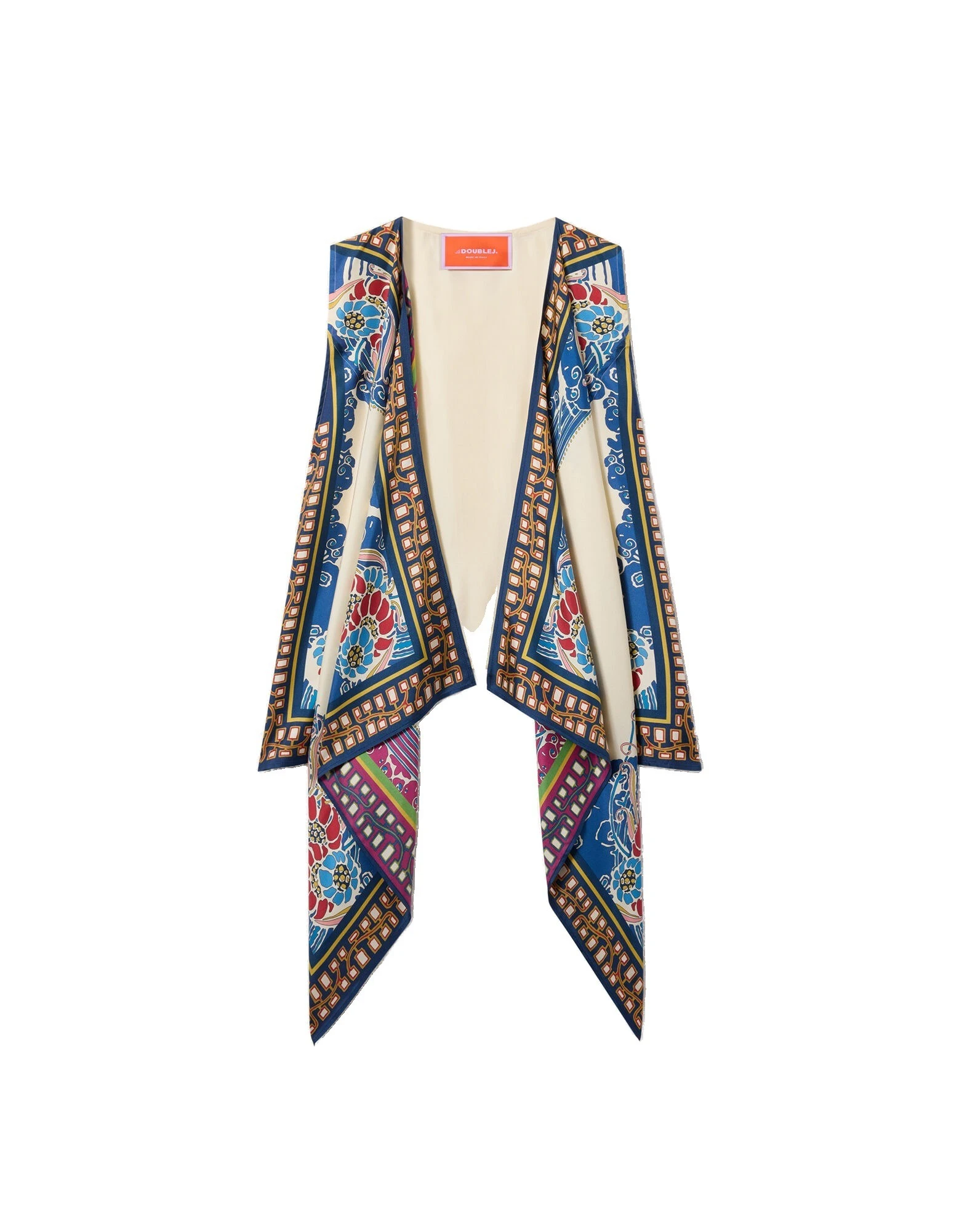La DoubleJ Scarf Gilet in Lemuria Blue at Luxury Shoes La DoubleJ Scarf Gilet in Lemuria Blue at Luxury Shoes