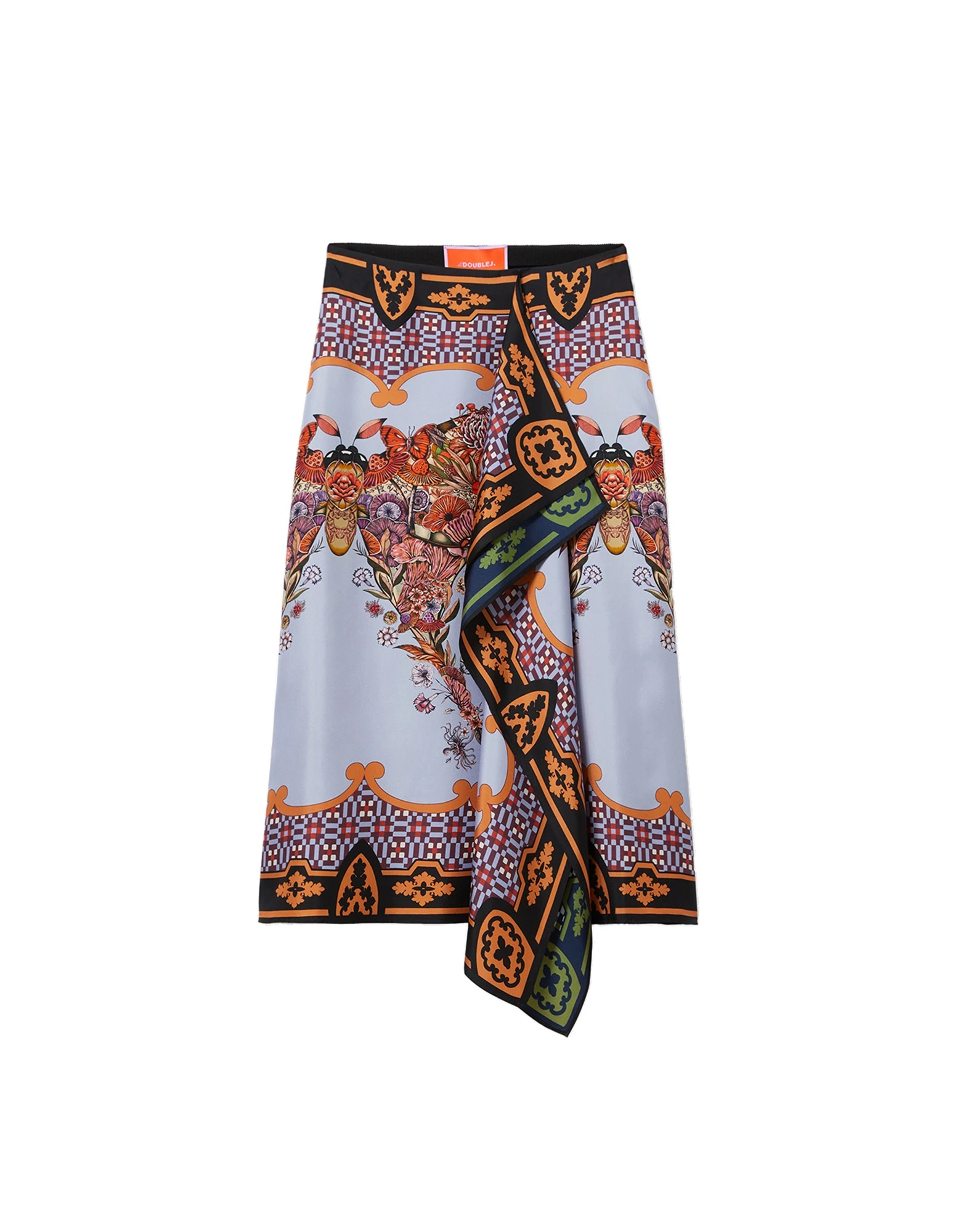 La DoubleJ Scarf Skirt in Mariposa Celeste La DoubleJ Scarf Skirt in Mariposa Celeste