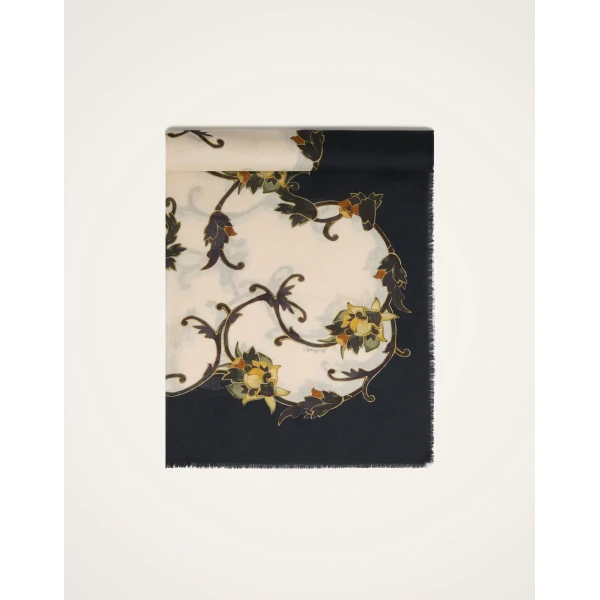 La DoubleJ Scarf in Buttercup Black at Luxury Shoes 