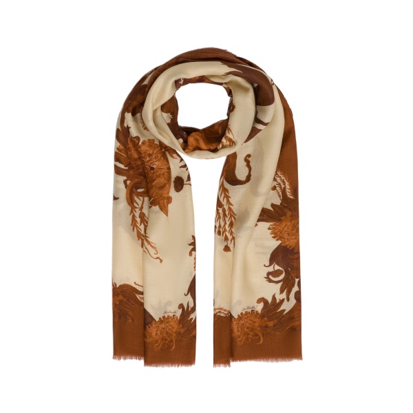 La DoubleJ Scarf in Coven Buttercream at Luxury Shoes 