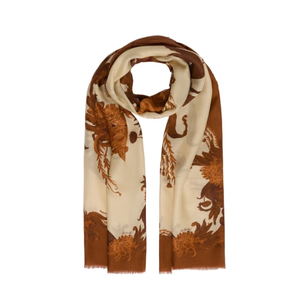 La DoubleJ Scarf in Coven Buttercream at Luxury Shoes 