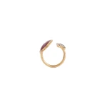La DoubleJ Shen Loop Ring in 24K Gold Plate And Enamel at Luxury Shoes La DoubleJ Shen Loop Ring in 24K Gold Plate And Enamel at Luxury Shoes