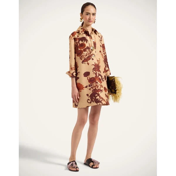 La DoubleJ Short Artemis Dress in Coven Buttercream at Luxury Shoes 