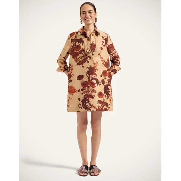 La DoubleJ Short Artemis Dress in Coven Buttercream at Luxury Shoes 
