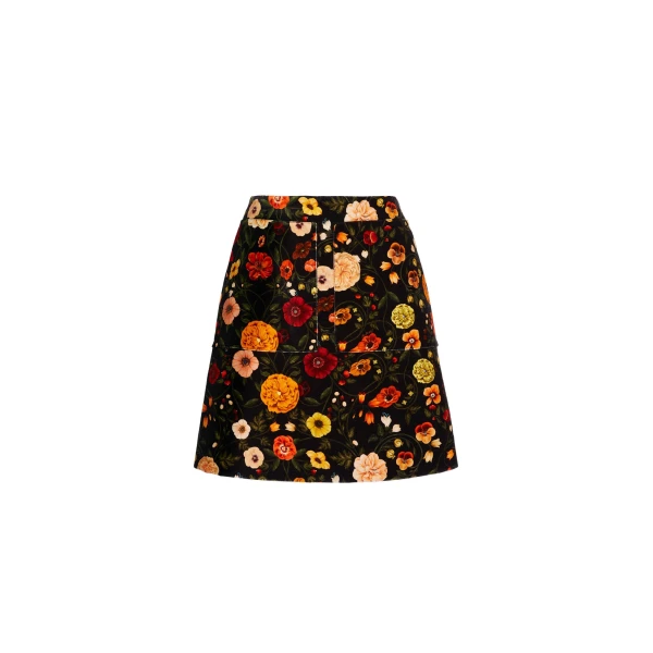 La DoubleJ Short Skirt in Botticelli Black