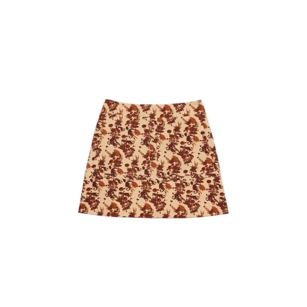 Short Skirt in Coven Micro Buttercream