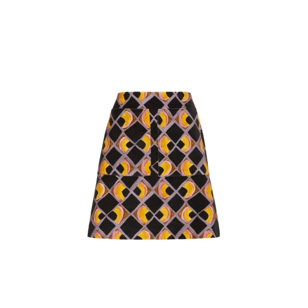 La DoubleJ Short Skirt in Half-Light Black