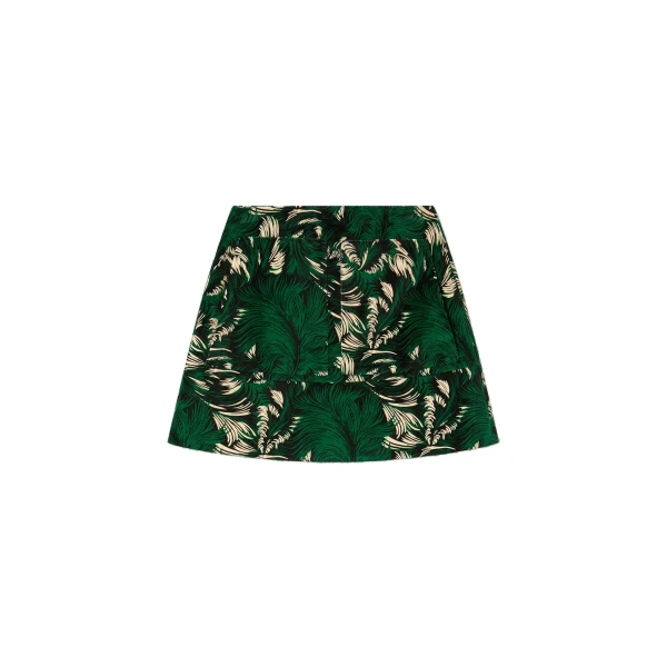 Short Skirt in Quill Green