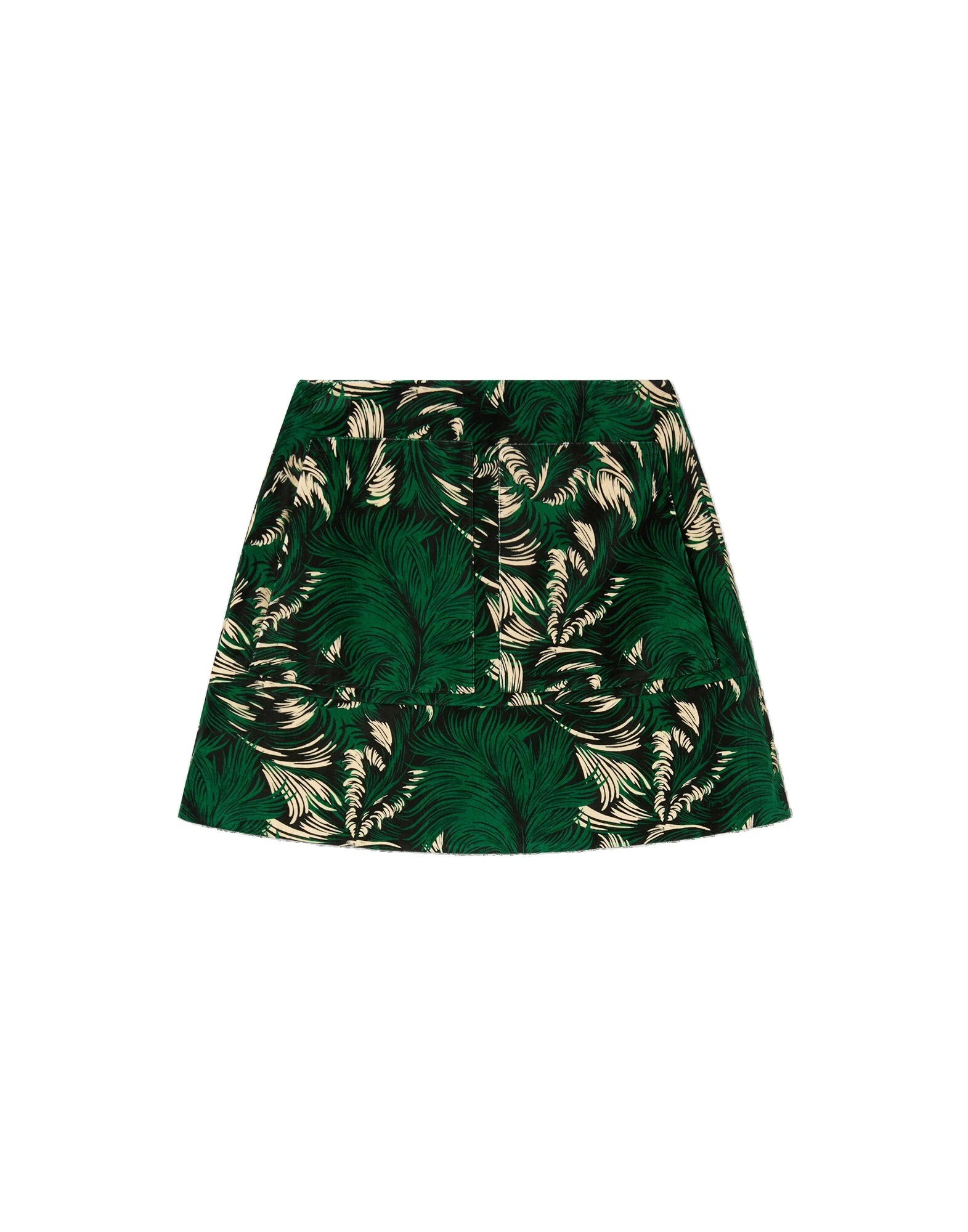 La DoubleJ Short Skirt in Quill Green at Luxury Shoes La DoubleJ Short Skirt in Quill Green at Luxury Shoes
