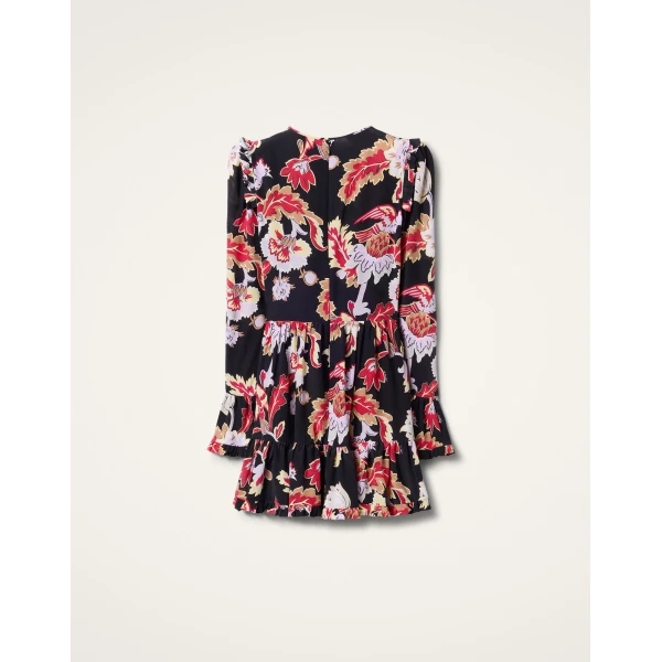 La DoubleJ Short Visconti Dress in Lark Black, view 6