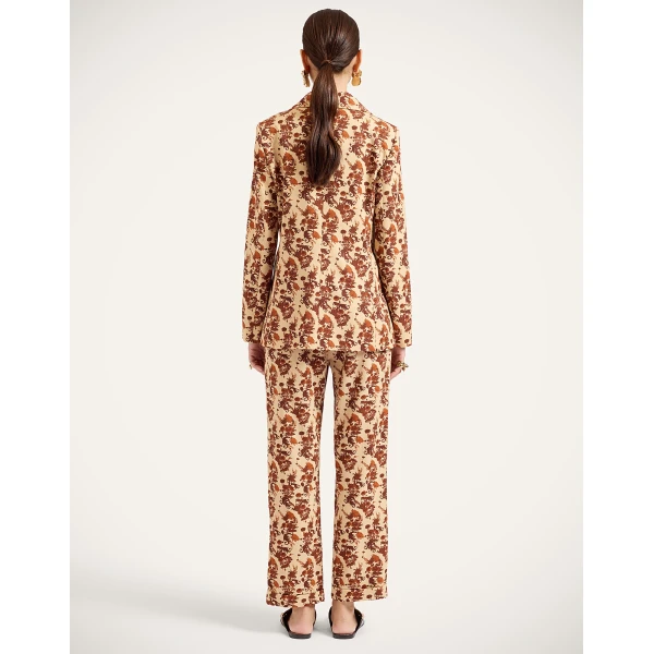 La DoubleJ Sigaretta Pants in Coven Micro Buttercream at Luxury Shoes 