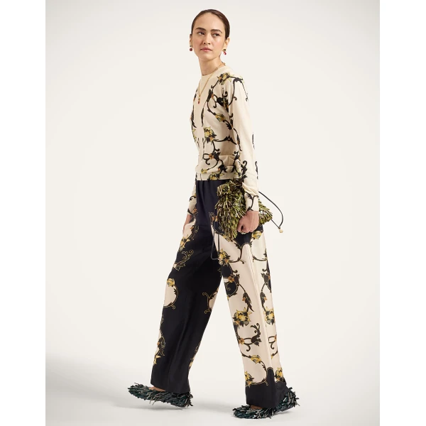 La DoubleJ Silky Crew Neck in Buttercup White at Luxury Shoes 