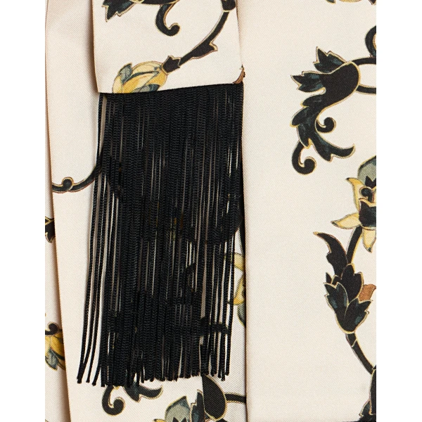 La DoubleJ Skinny Belt in Buttercup Micro White, view 4