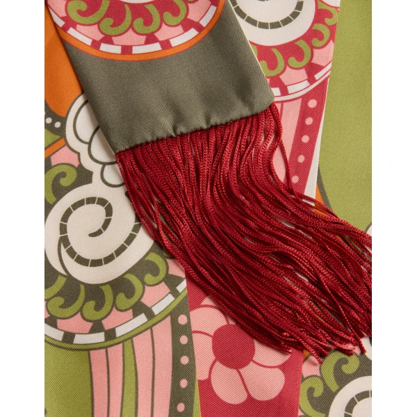 La DoubleJ Skinny Scarf in Ambrosia Green at Luxury Shoes 