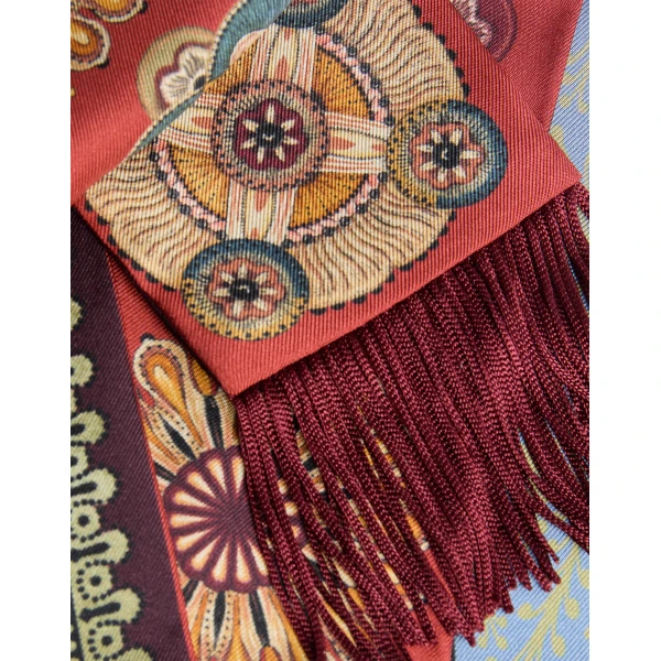 La DoubleJ Skinny Scarf in Nucleus Rust, view 6