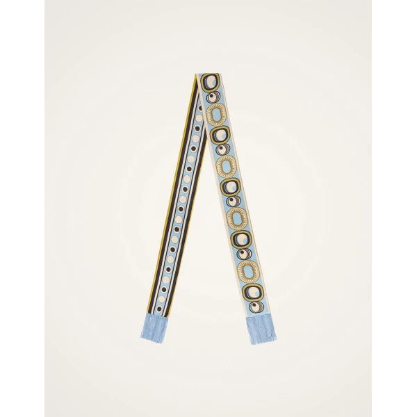 La DoubleJ Skinny Scarf in Sanctuary Light Blue at Luxury Shoes 