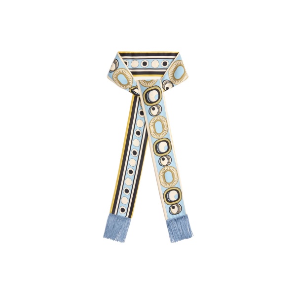 La DoubleJ Skinny Scarf in Sanctuary Light Blue at Luxury Shoes 