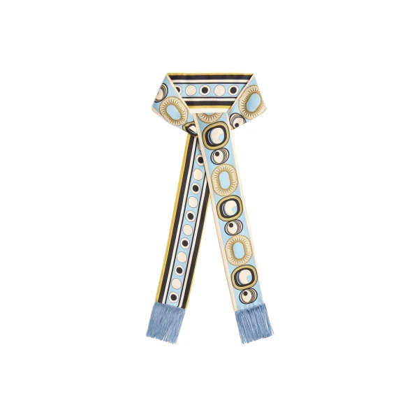 La DoubleJ Skinny Scarf in Sanctuary Light Blue at Luxury Shoes 
