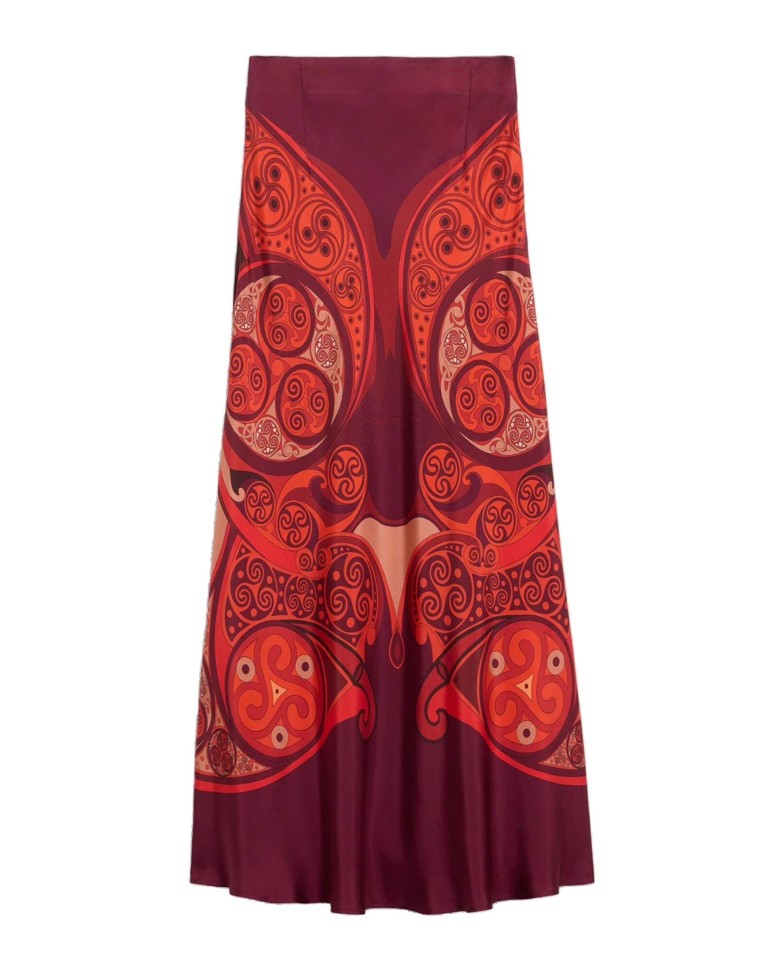 La DoubleJ Sleek Skirt in Alchemy Dark Red at Luxury Shoes La DoubleJ Sleek Skirt in Alchemy Dark Red at Luxury Shoes