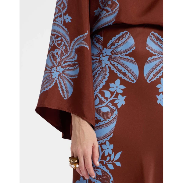 La DoubleJ Sleek Skirt in Signoria Brown, view 4