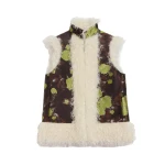 La DoubleJ Sleeveless Folk Jacket in Devon Brown at Luxury Shoes La DoubleJ Sleeveless Folk Jacket in Devon Brown at Luxury Shoes