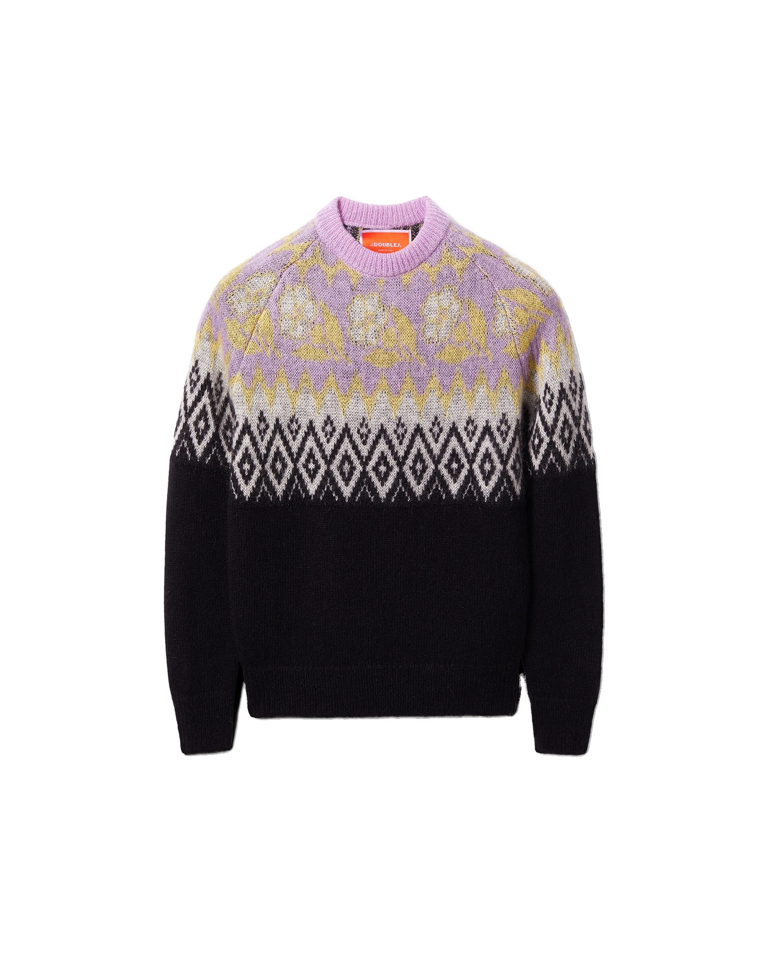 La DoubleJ Slope Sweater in Black & Lilac La DoubleJ Slope Sweater in Black & Lilac