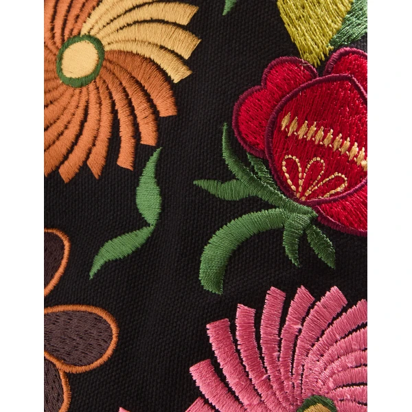 La DoubleJ Soft Bag in Crossflower Black at Luxury Shoes 