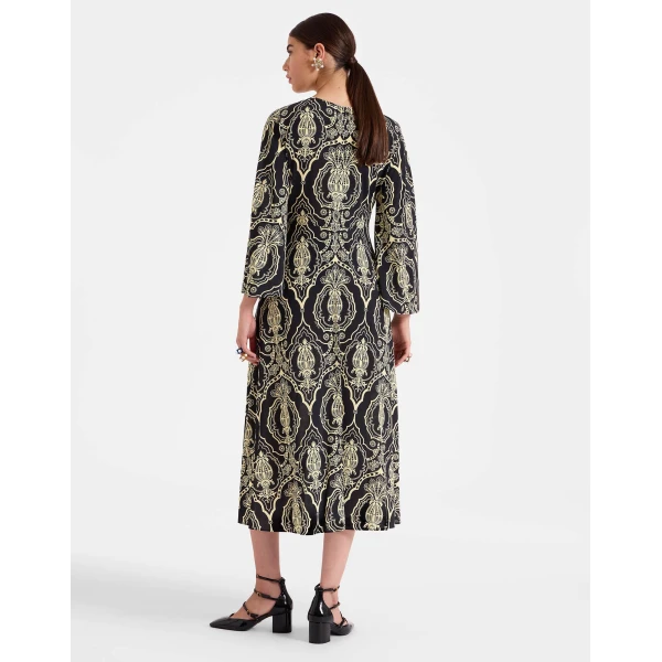La DoubleJ Sorella Dress in Banquet Black, view 3