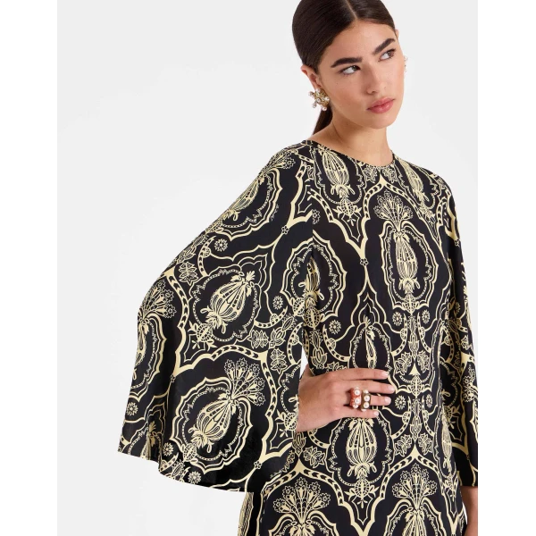 La DoubleJ Sorella Dress in Banquet Black, view 6