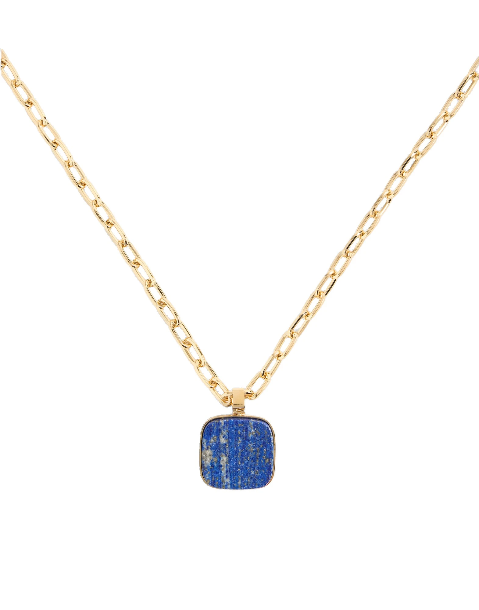 La DoubleJ Soul Pendant Necklace in 24k Gold Plate & Lapis Lazuli at Luxury Shoes La DoubleJ Soul Pendant Necklace in 24k Gold Plate & Lapis Lazuli at Luxury Shoes